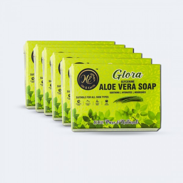 Glora - The Glycerine - Aloe Vera Soap (Pack of 6)